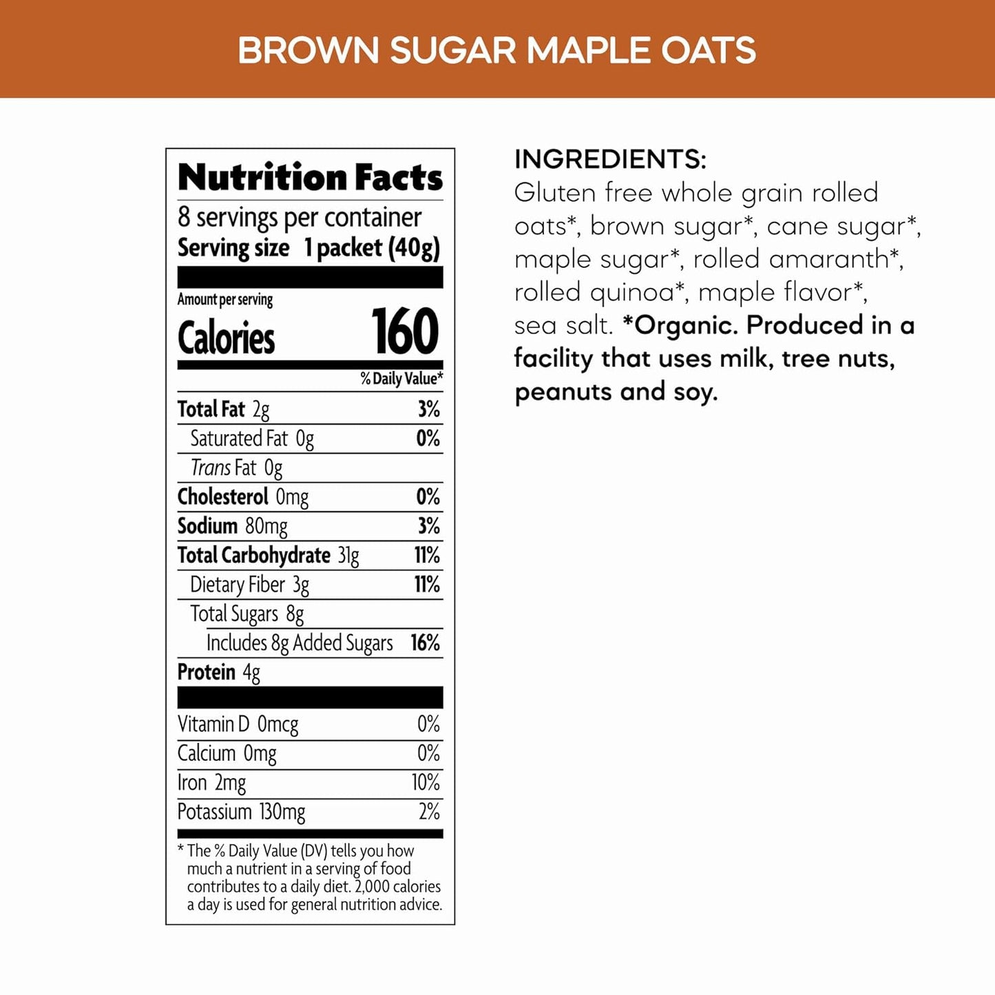 Nature's Path Organic Instant Oatmeal – Nut-Free Organic Oatmeal for Sleepover Grandparent Stash, Spiced Apple + Flax