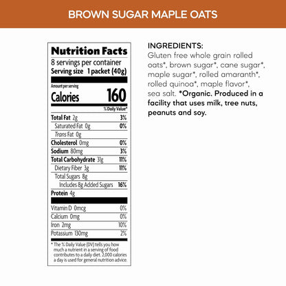 Nature's Path Organic Instant Oatmeal – Nut-Free Organic Oatmeal for Sleepover Grandparent Stash, Spiced Apple + Flax