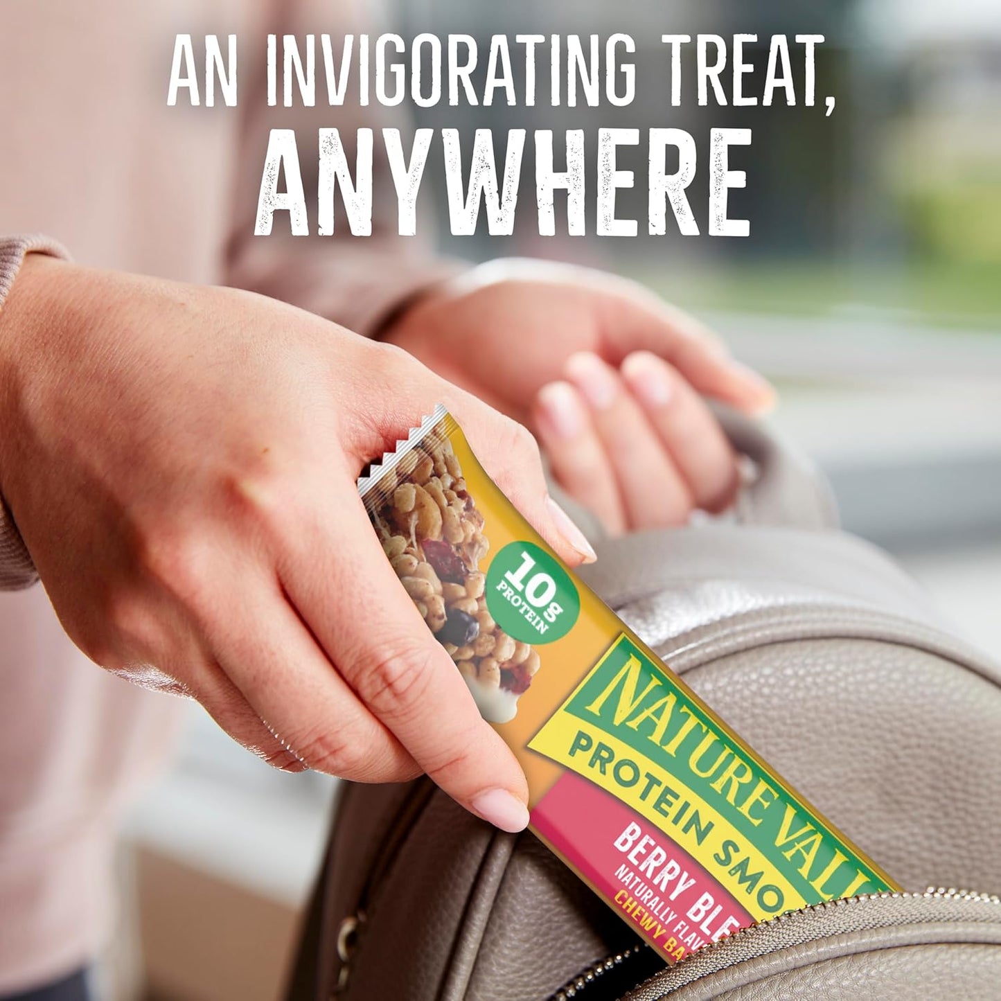 Nature Valley Chewy Berry Protein Bars – Portable Snack for Day Hikes and Travel