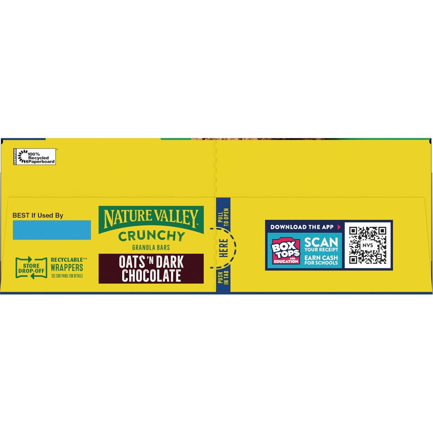 Nature Valley Crunchy Granola Bars, Oats 'n Dark Chocolate – 21g Whole Grain Snack for Balanced Nutrition Routines