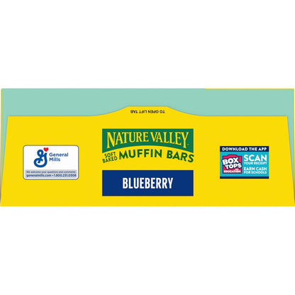 Nature Valley Soft Baked Muffin Bars – School Safe Toddler Treat, 10 Count Blueberry Snack