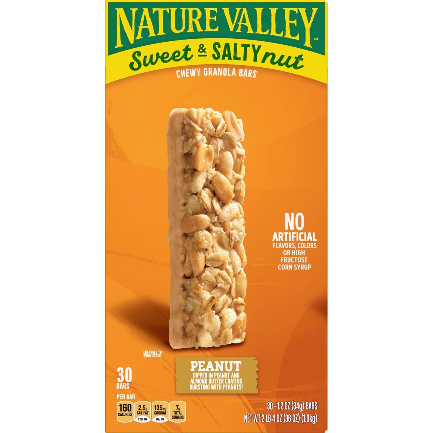 Nature Valley Sweet and Salty Nut Granola Bars – Better-for-You Family Snack with Fiber and Protein, Salted Caramel