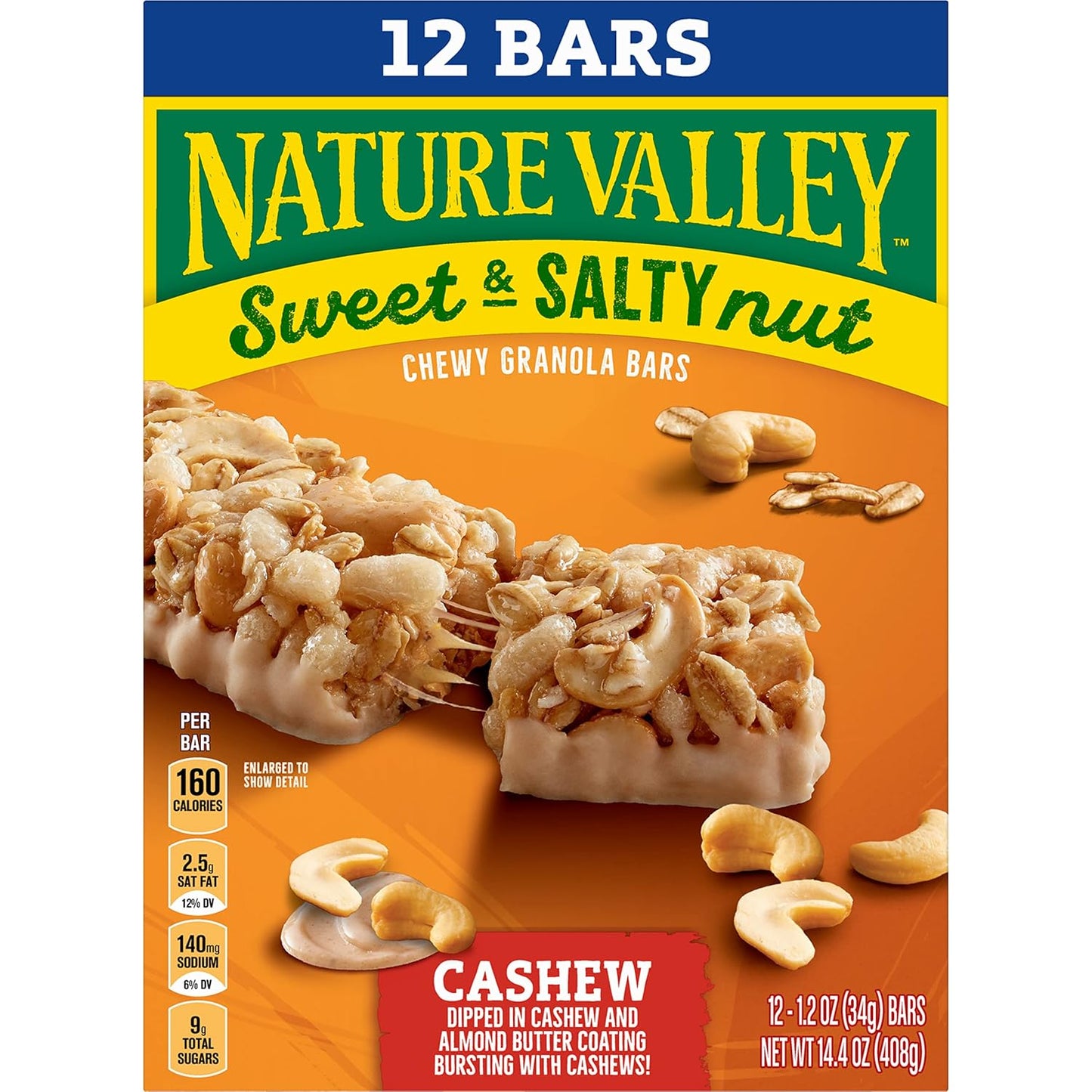 Nature Valley Sweet and Salty Nut Granola Bars – Commuter Bag Snack for Busy Workdays, Individually Wrapped