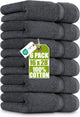 6 - Grey - 6 Hand Towels