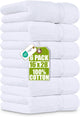6 - White - 6 Hand Towels