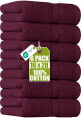Utopia Towels 16 x 28 Hand Towels 6 Pack – Streamlined Bathroom Essentials in Quiet Solid Colors