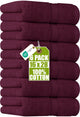 6 - Burgundy - 6 Hand Towels