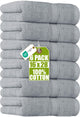 6 - Cool Grey - 6 Hand Towels