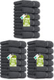 18 - Grey - 6 Hand Towels (Pack of 3)