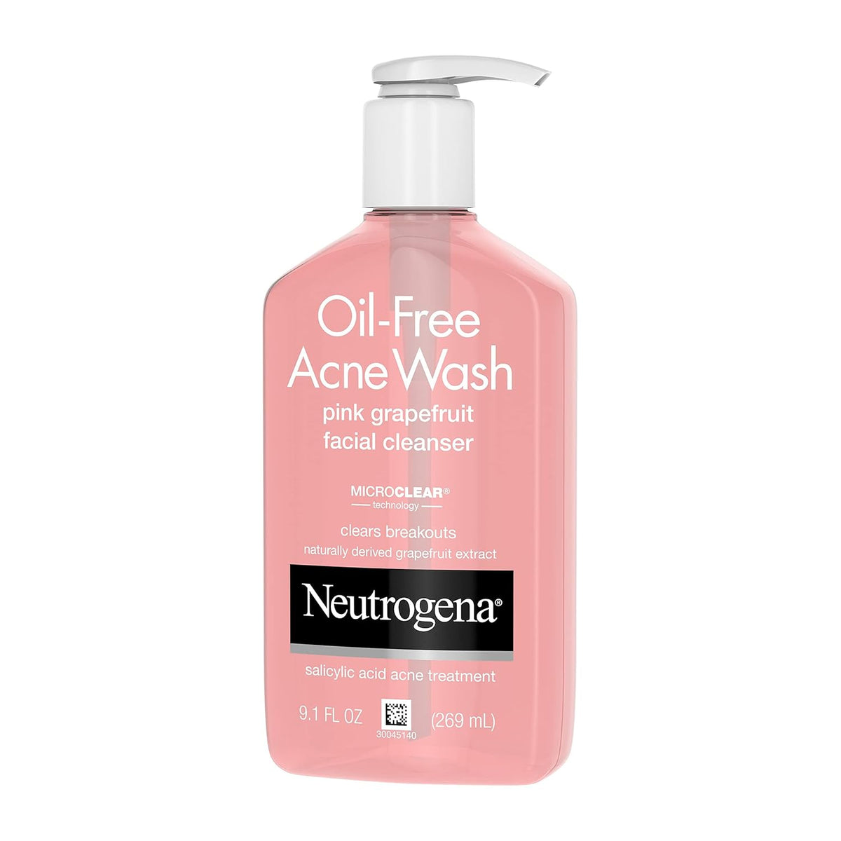 Neutrogena Acne Cleanser Pink Grapefruit – Lightweight, Single-Bottle Treatment for a Minimalist Daily Skincare Routine