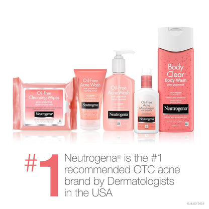 Neutrogena Acne Face Wash with Vitamin C – Single-Step Exfoliating Cleanser for an Uncluttered Routine