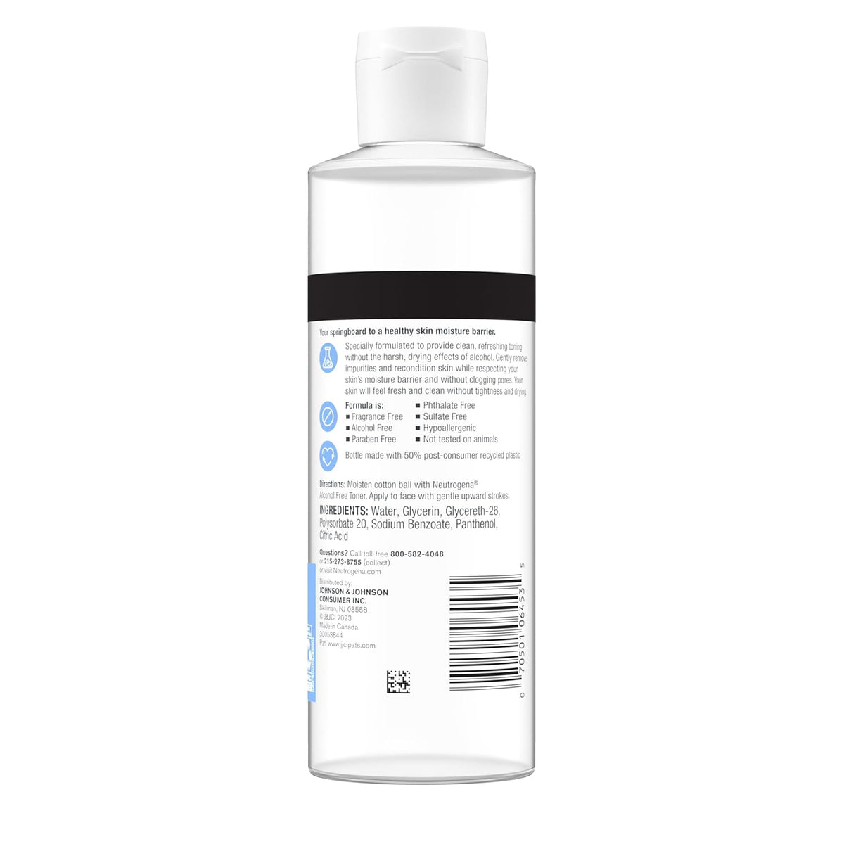 Neutrogena Alcohol-Free Gentle Daily Facial Toner for Reactive Skin, Fragrance-Free Daily Toner to Refresh and Reset During Your Wind-Down Routine
