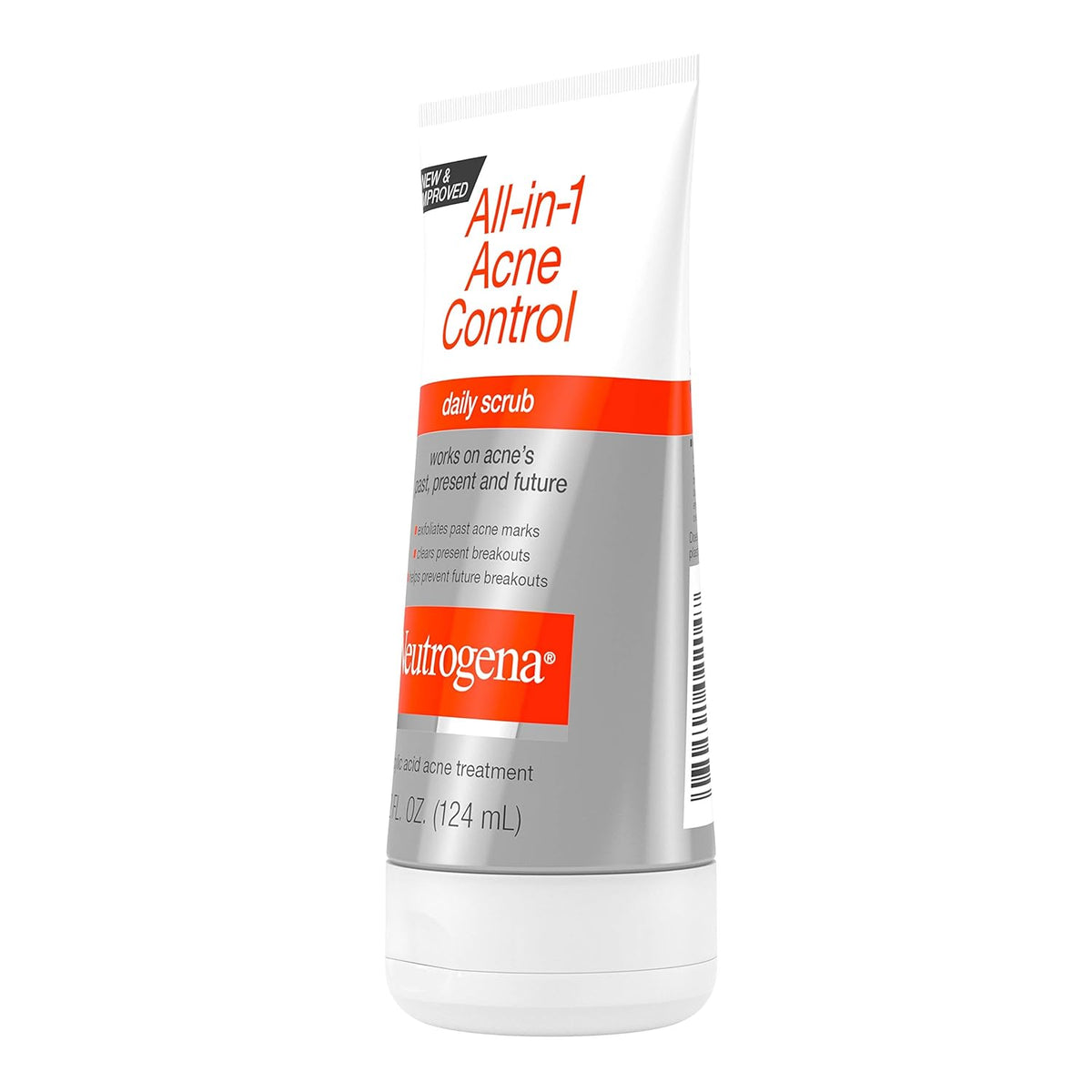 Neutrogena All-In-1 Acne Control Daily Face Scrub – Calming Nightly Exfoliating Treatment for Breakouts