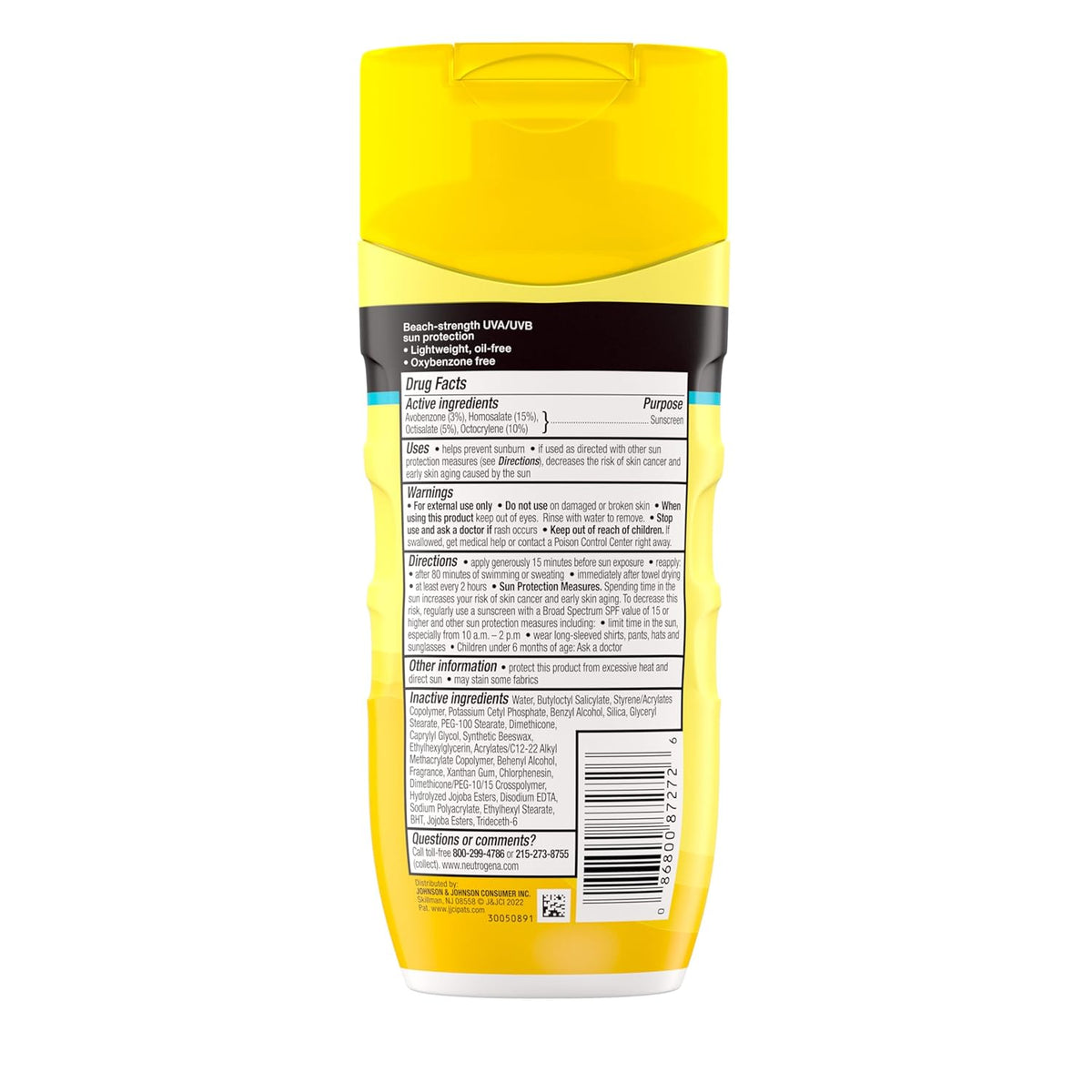 Neutrogena Beach Defense SPF 70 Travel Size Sunscreen, Reef Safe Sun Care for Camping Trips and Outdoor Dining