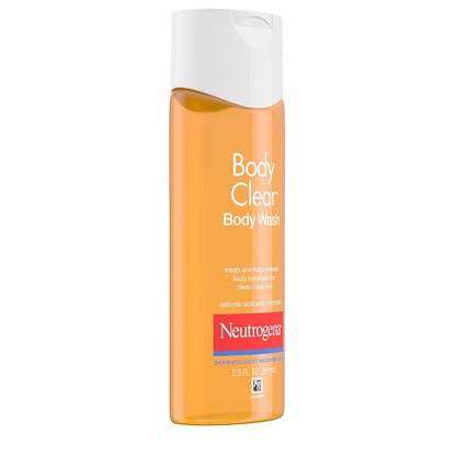 Neutrogena Body Clear Acne Body Wash – Calming Body Care for Acne-Prone Adults, Gentle Glycerin Formula