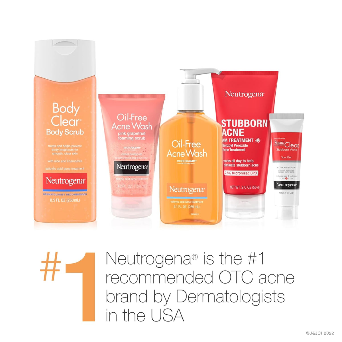 Neutrogena Body Clear Salicylic Acid Body Wash – Soothing Aloe & Chamomile Shower Treatment for Body Acne