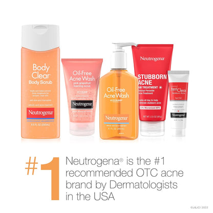 Neutrogena Body Clear Salicylic Acid Body Wash – Soothing Aloe & Chamomile Shower Treatment for Body Acne