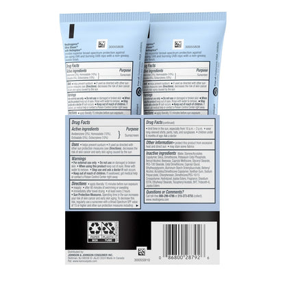Neutrogena Broad Spectrum SPF 45 Travel Sunscreen with 80-Minute Water Resistance for Active Safety