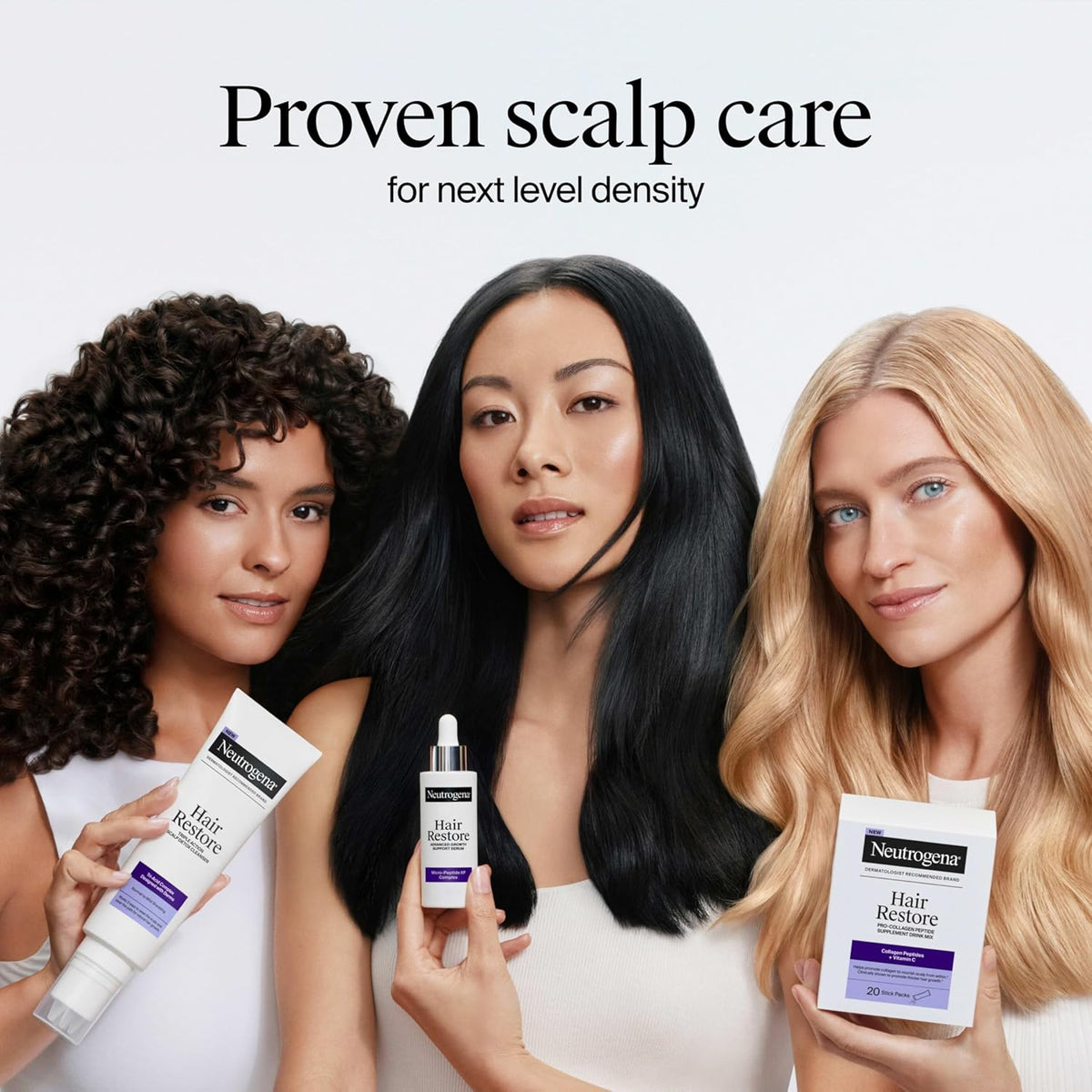 Neutrogena Hair Restore Advanced Growth Support Serum – Streamlined Scalp Step for a Simplified Hair Routine, 1.7 fl oz