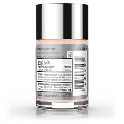 Neutrogena Healthy Skin Liquid Foundation – Mindful Morning Beauty Routine, Lightweight SPF 20 for Normal to Dry Skin