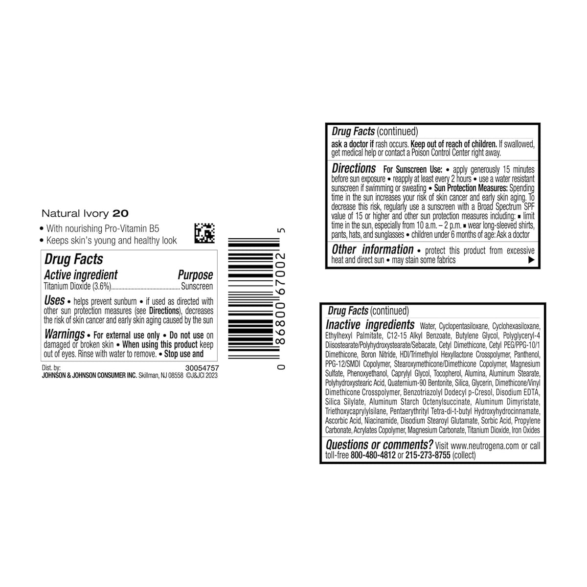 Neutrogena Healthy Skin Liquid Foundation – Mindful Morning Beauty Routine, Lightweight SPF 20 for Normal to Dry Skin