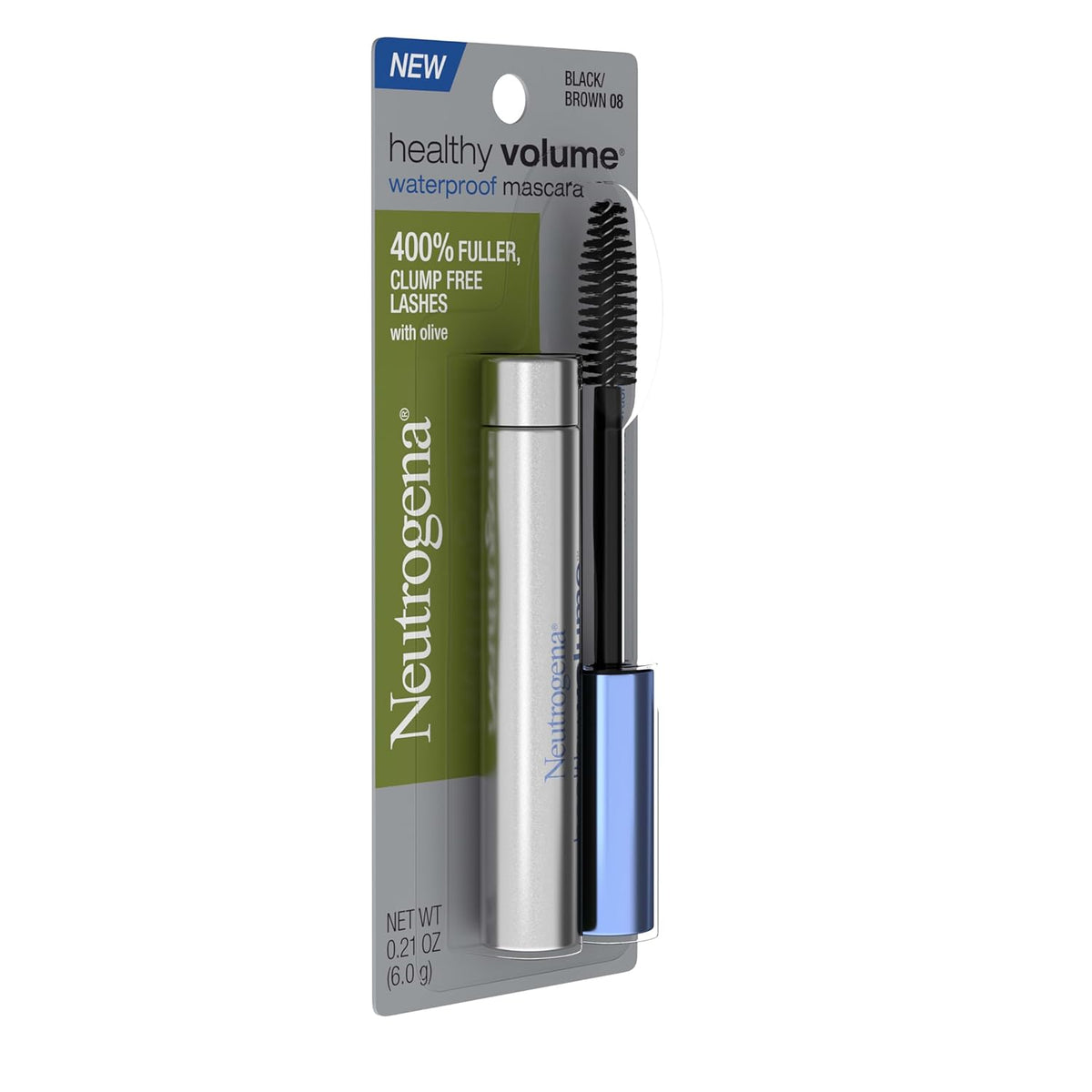 Neutrogena Healthy Volume Waterproof Mascara – All-Day Outdoor Event Lash Color for Weddings and Festivals, Flake- and Smudge-Proof