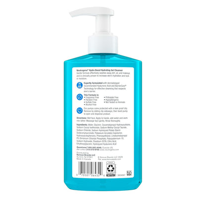 Neutrogena Hydro Boost Face Wash for Holiday Gift Baskets, Daily Hydrating Facial Cleanser 2-Pack