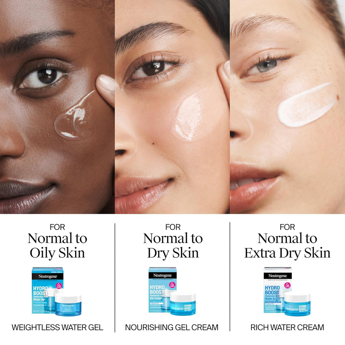 Neutrogena Hydro Boost Fragrance Free Moisturizer and Foaming Cleanser Pair – Less-Is-More Daily Routine for Simple Skincare