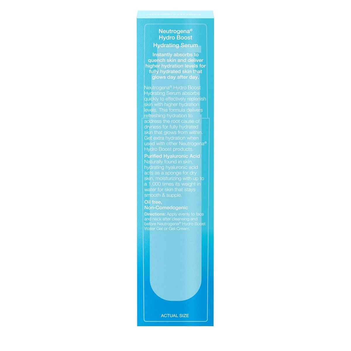 Neutrogena Hydro Boost Hydrating Face Serum – Fast-Absorbing Layer for Zoom-Ready Skin in the Home Office, 1 fl. oz