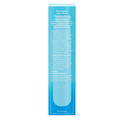 Neutrogena Hydro Boost Hydrating Face Serum – Fast-Absorbing Layer for Zoom-Ready Skin in the Home Office, 1 fl. oz