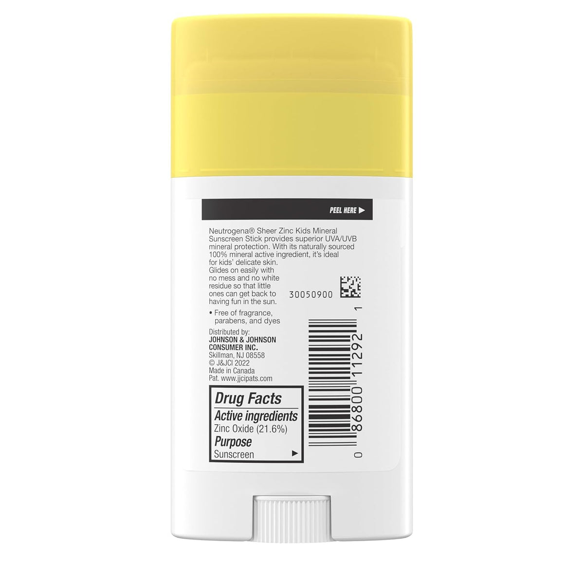 Neutrogena Mineral Sunscreen Stick SPF 50+, Oxybenzone- and Paraben-Free Zinc Oxide Formula for Kids with Eczema and Sensitive Skin