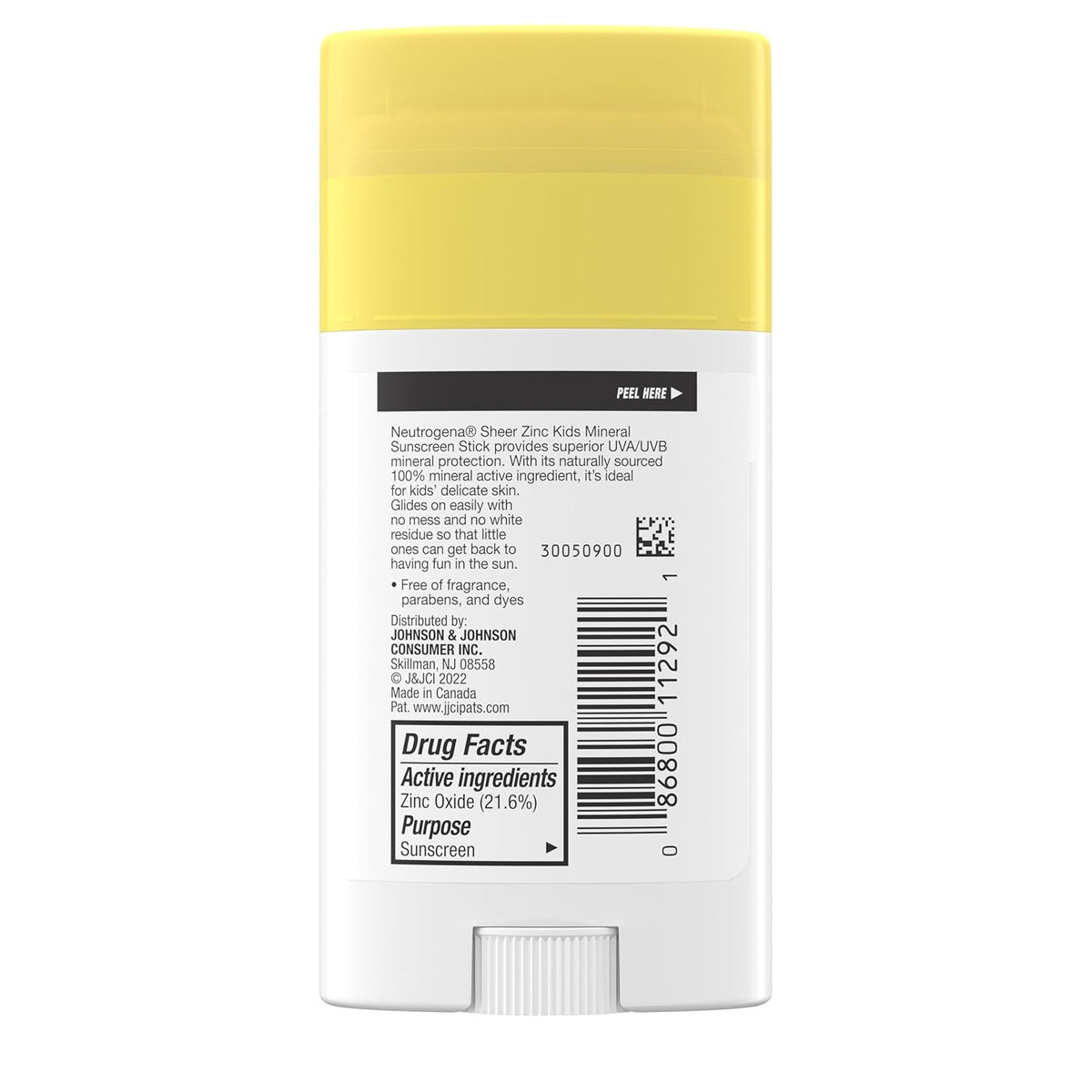 Neutrogena Mineral Sunscreen Stick SPF 50+, Oxybenzone- and Paraben-Free Zinc Oxide Formula for Kids with Eczema and Sensitive Skin