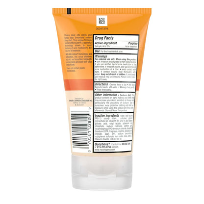 Neutrogena Oil-Free Acne Face Wash with 2% Salicylic Acid – Wellness Routine Pore Scrub for Oily, Breakout-Prone Skin
