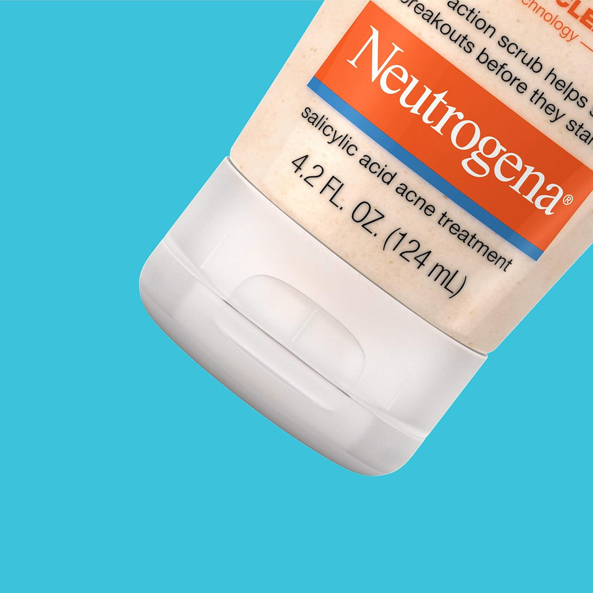 Neutrogena Oil-Free Acne Face Wash with 2% Salicylic Acid – Wellness Routine Pore Scrub for Oily, Breakout-Prone Skin