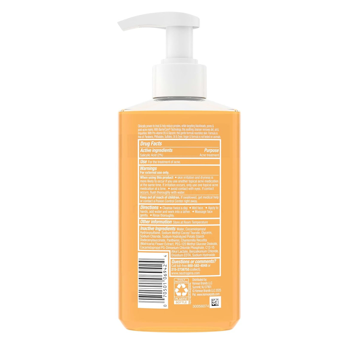 Neutrogena Oil-Free Acne Wash Sensitive Skin Formula – Thoughtful Dermatologist-Recommended Gift Set Staple for Clearer Skin