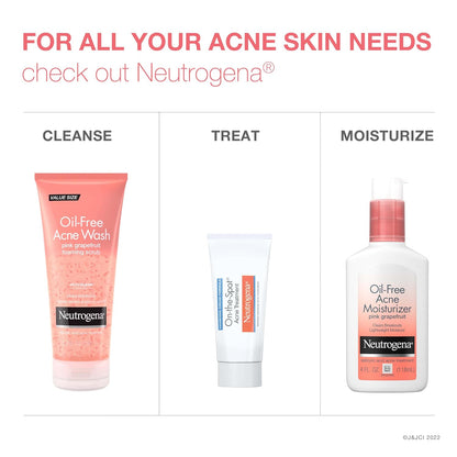 Neutrogena Oil-Free Salicylic Acid Acne Wash – Pink Grapefruit Vitamin C Cleanser for a Calming Bathroom Wellness Ritual