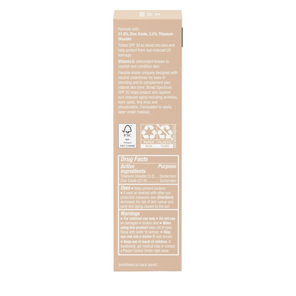 Neutrogena Purescreen+ Mineral UV Tint Face Liquid Tinted Sunscreen – Less-Is-More Skincare, Fragrance-Free Mineral SPF 30