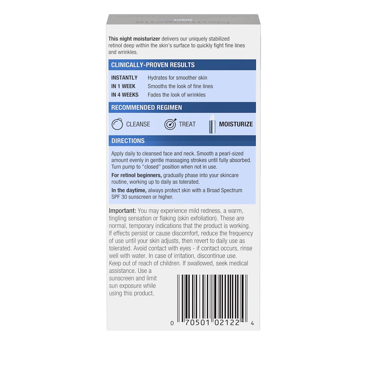 Neutrogena Rapid Wrinkle Repair Cream – Valentine's Day Gift for Women, Dermatologist-Recommended Night Cream