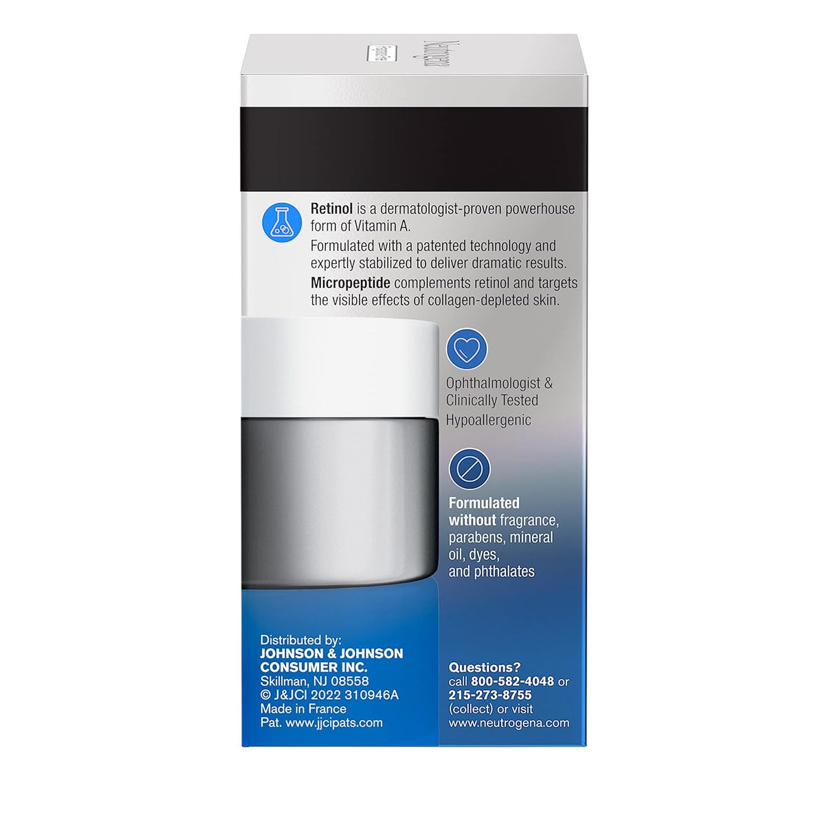 Neutrogena Rapid Wrinkle Repair Eye Cream – Clean-Formula Retinol Treatment Safe for the Eye Area