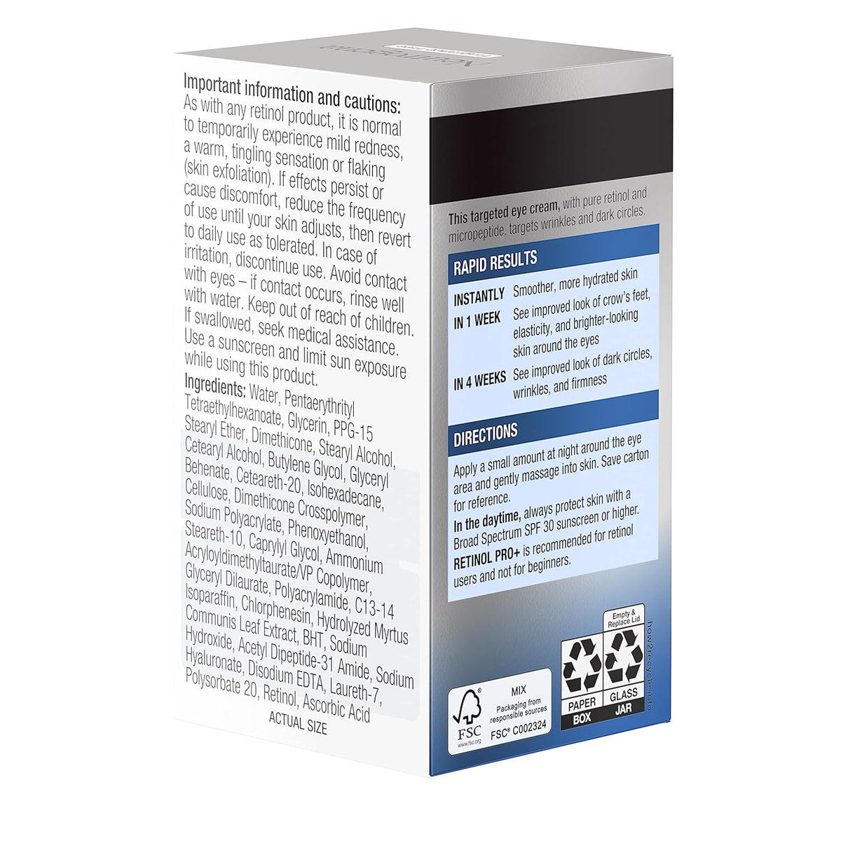 Neutrogena Rapid Wrinkle Repair Eye Cream – Clean-Formula Retinol Treatment Safe for the Eye Area