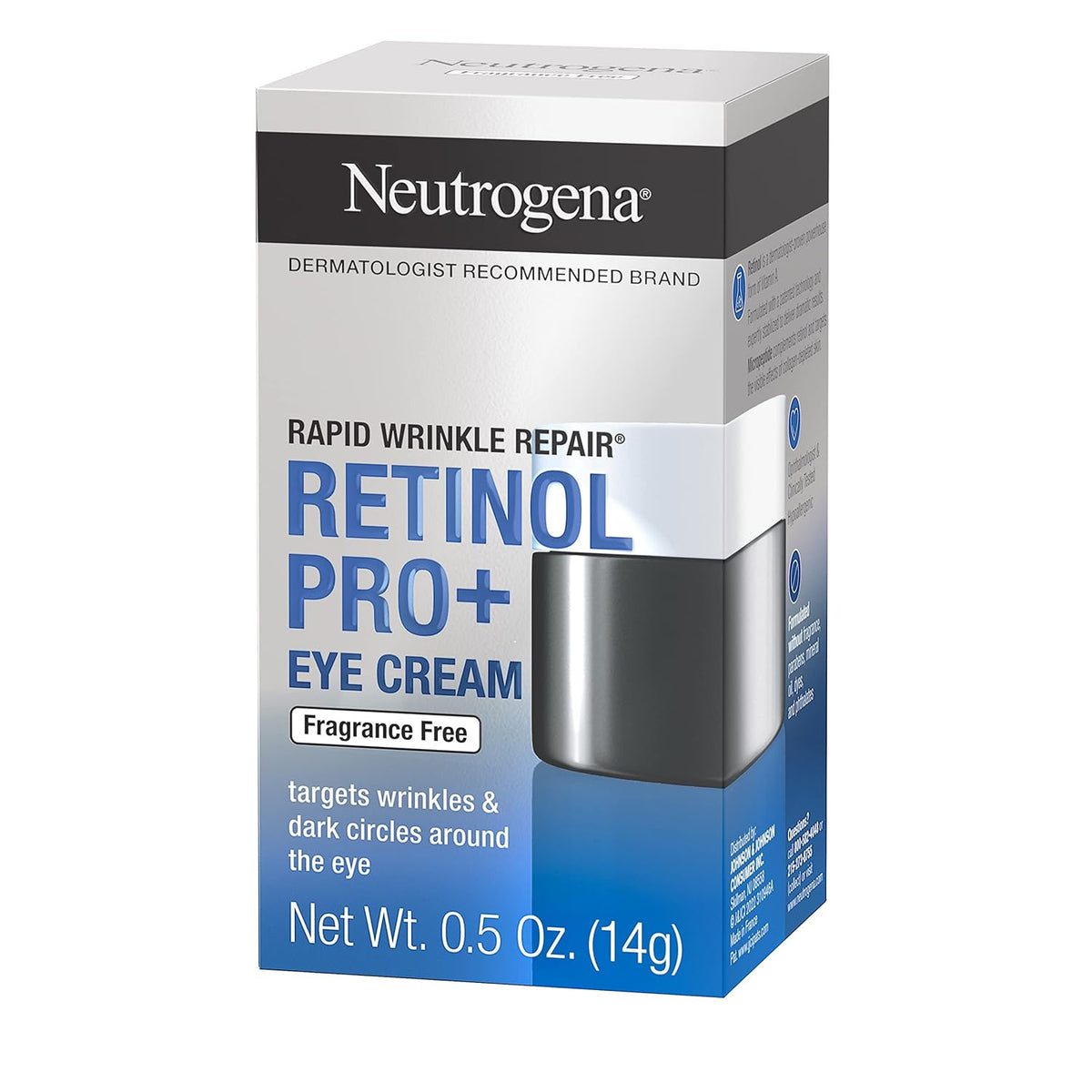 Neutrogena Rapid Wrinkle Repair Eye Cream – Clean-Formula Retinol Treatment Safe for the Eye Area