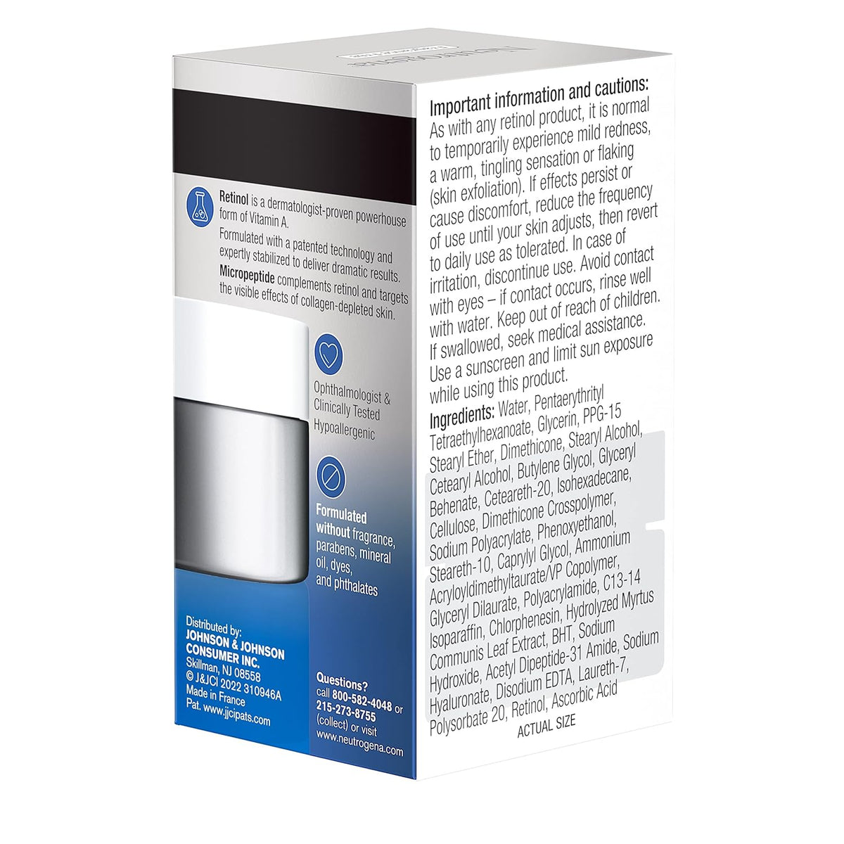 Neutrogena Rapid Wrinkle Repair Eye Cream – Clean-Formula Retinol Treatment Safe for the Eye Area