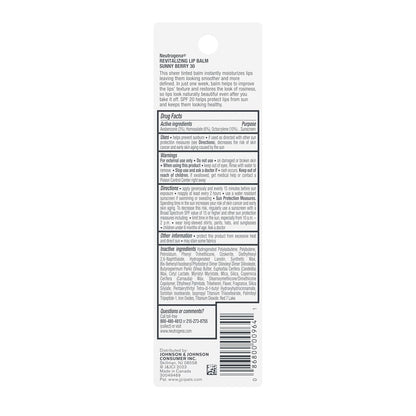 Neutrogena Revitalizing Tinted Lip Balm SPF 20 – Wind-Down Beauty Ritual with Sheer Berry Tint and SPF