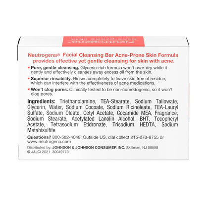 Neutrogena Transparent Glycerin Soap – Compact TSA-Friendly Cleanser for Hotel and Travel Use
