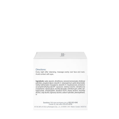 Neutrogena Triple Age Repair Overnight Cream – Clean Design Anti-Aging Jar for a Minimalist Bathroom Counter