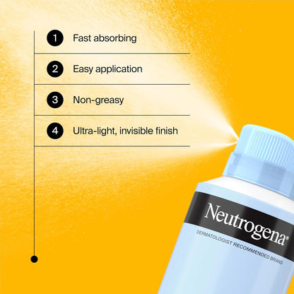 Neutrogena Ultra Sheer Body Mist Sunscreen Spray SPF 70 – On-the-Go UV Defense for Trail Running, Boating, and Pool Lounging, Non-Greasy Finish, 5 oz Pack of 3