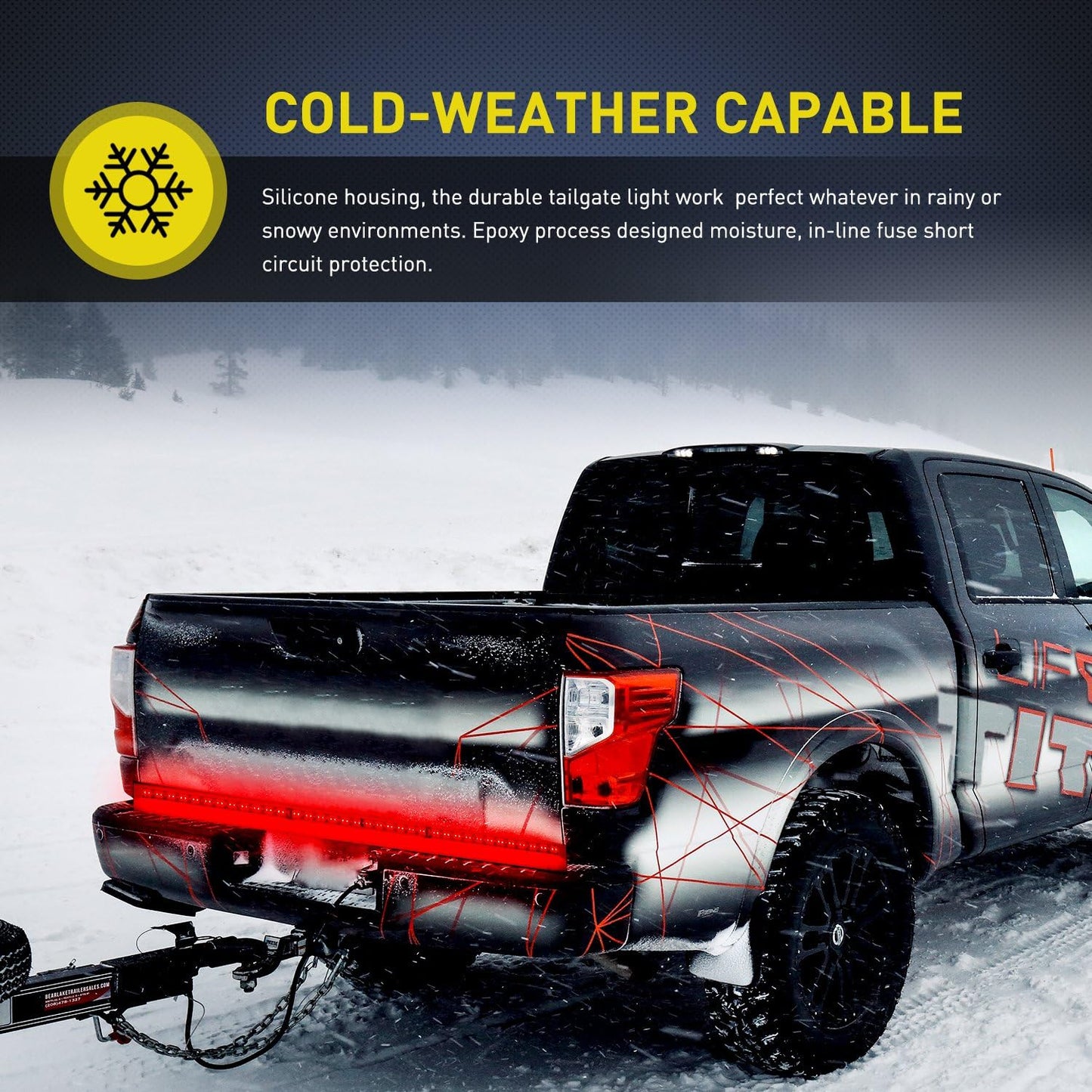 Nilight 108-LED Reverse Light Bar for Trucks – Light Up the Bed at Night in Any Weather