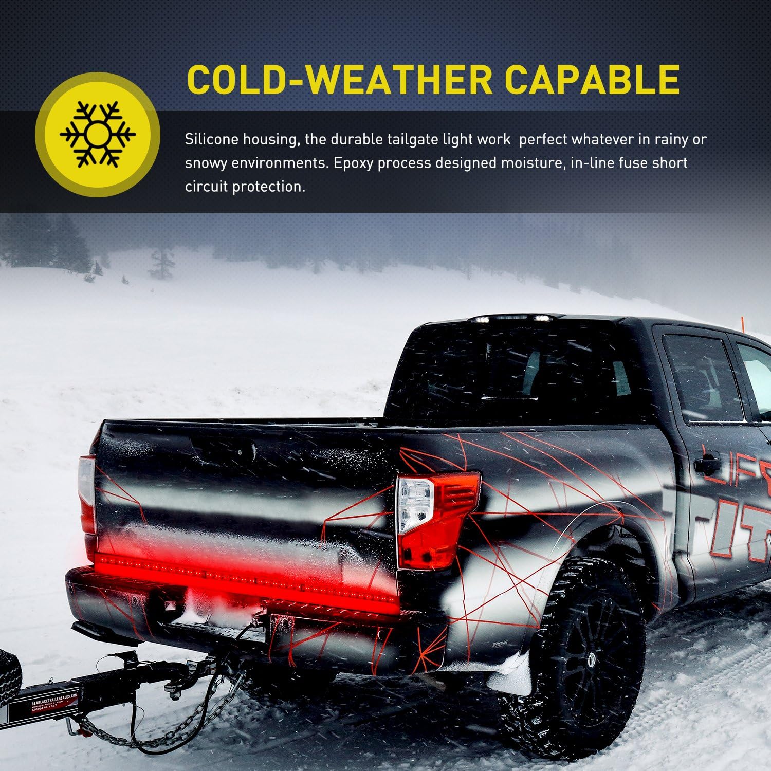 Nilight 108-LED Reverse Light Bar for Trucks – Light Up the Bed at Night in Any Weather