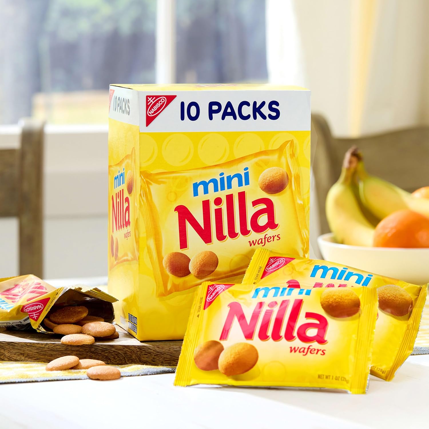 NILLA Wafers Mini Cookies – Toddler-Friendly Vanilla Wafer Packs for Diaper Bag and Daycare