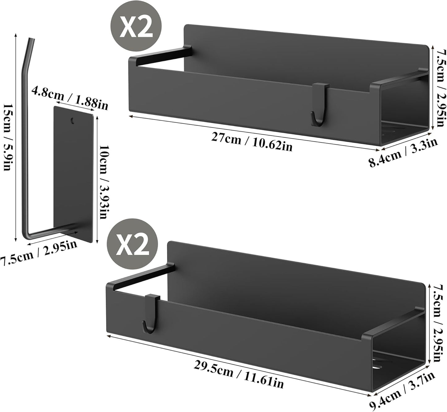 Nimble Living Stanley Cup Holder Set – Valentine's Day Gift for Mom, No-Drill Magnetic Storage